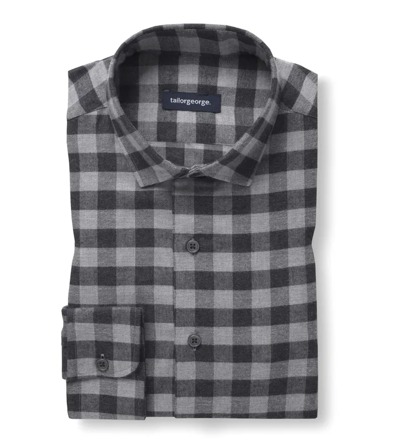 Easy-iron plain white poplin shirt