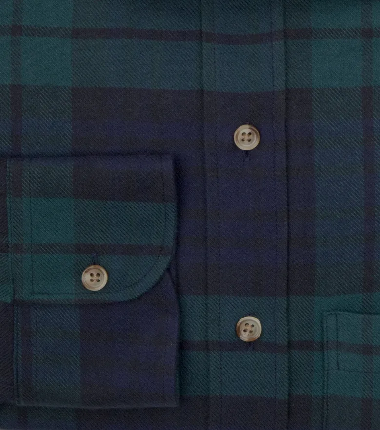 Easy-iron plain white poplin shirt
