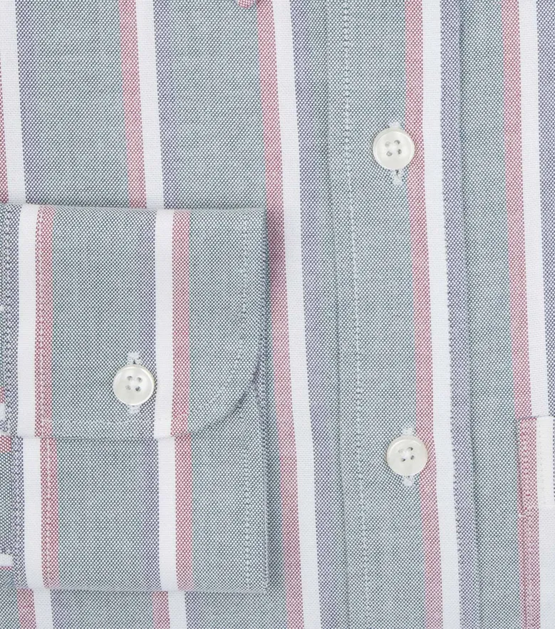 Easy-iron plain white poplin shirt