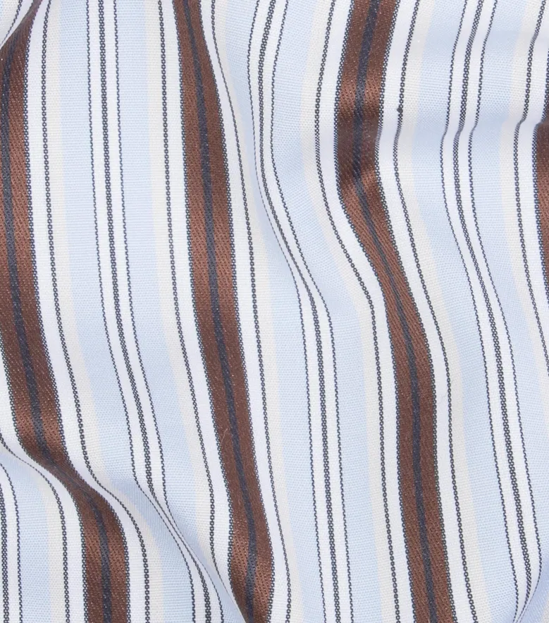 Easy-iron plain white poplin shirt