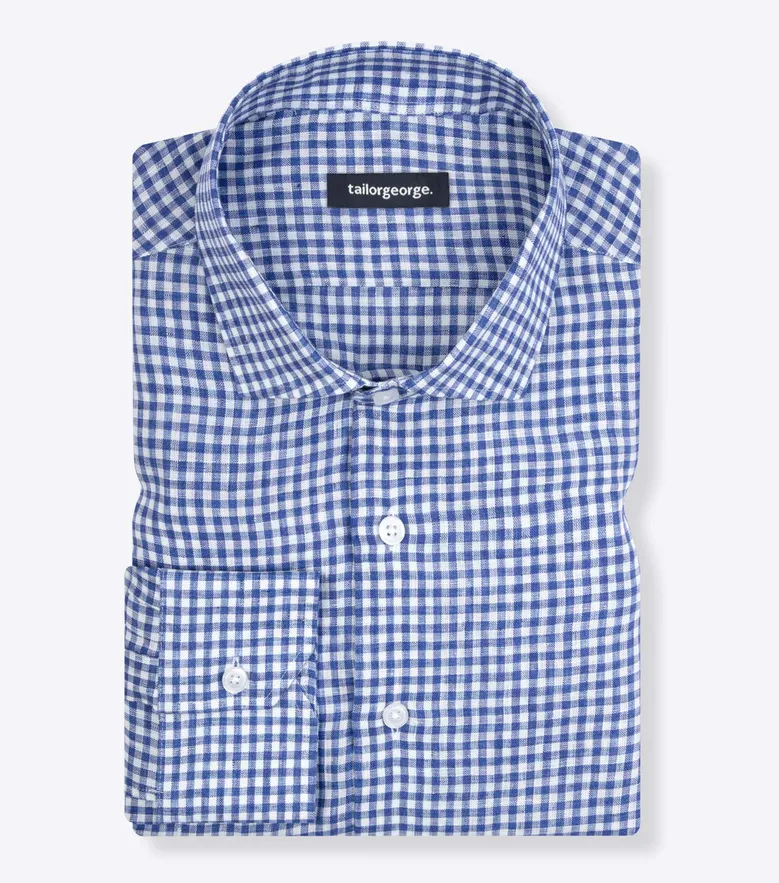 Easy-iron plain white poplin shirt