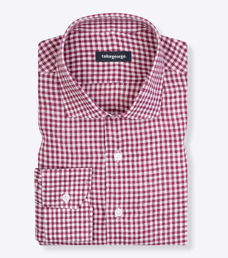 Easy-iron plain white poplin shirt