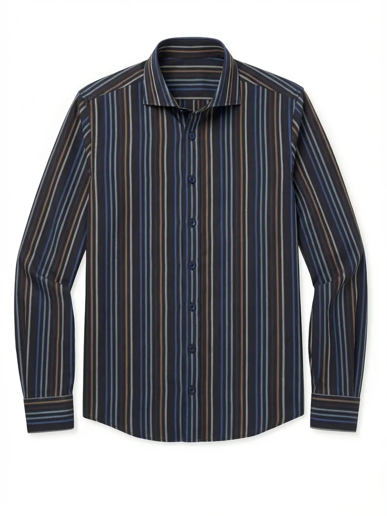 Easy-iron plain white poplin shirt