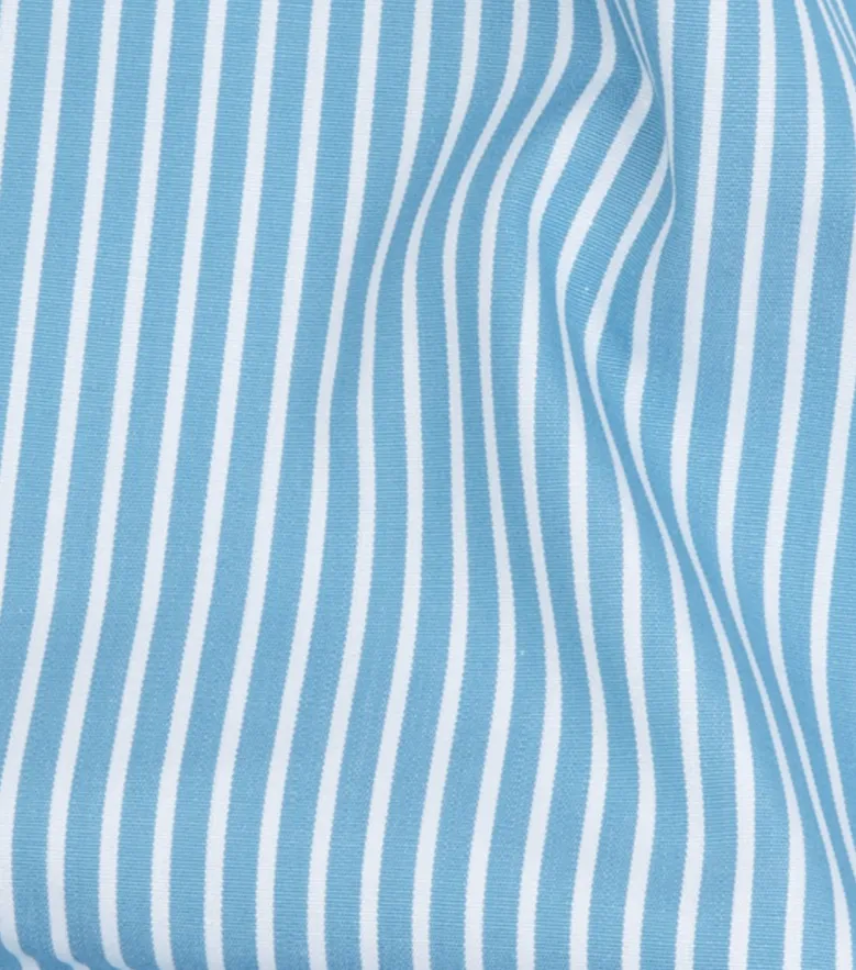 Easy-iron plain white poplin shirt
