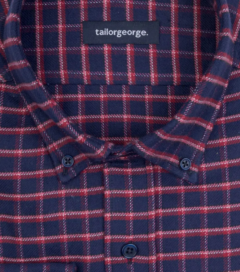 Easy-iron plain white poplin shirt