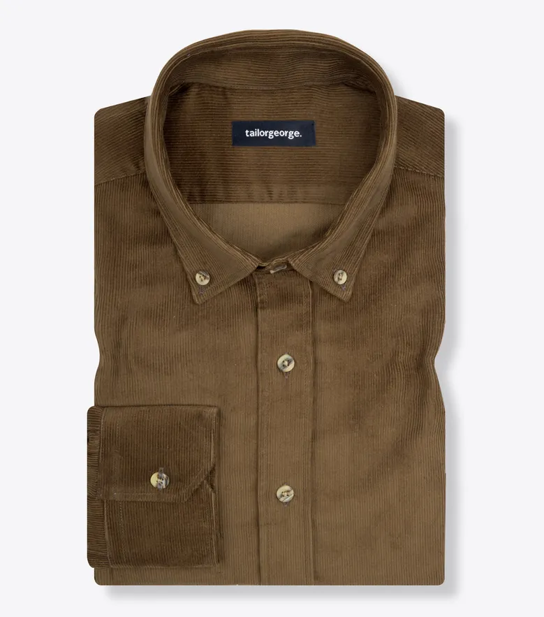 Easy-iron plain white poplin shirt