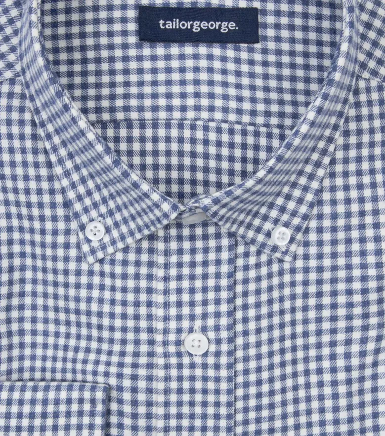 Easy-iron plain white poplin shirt