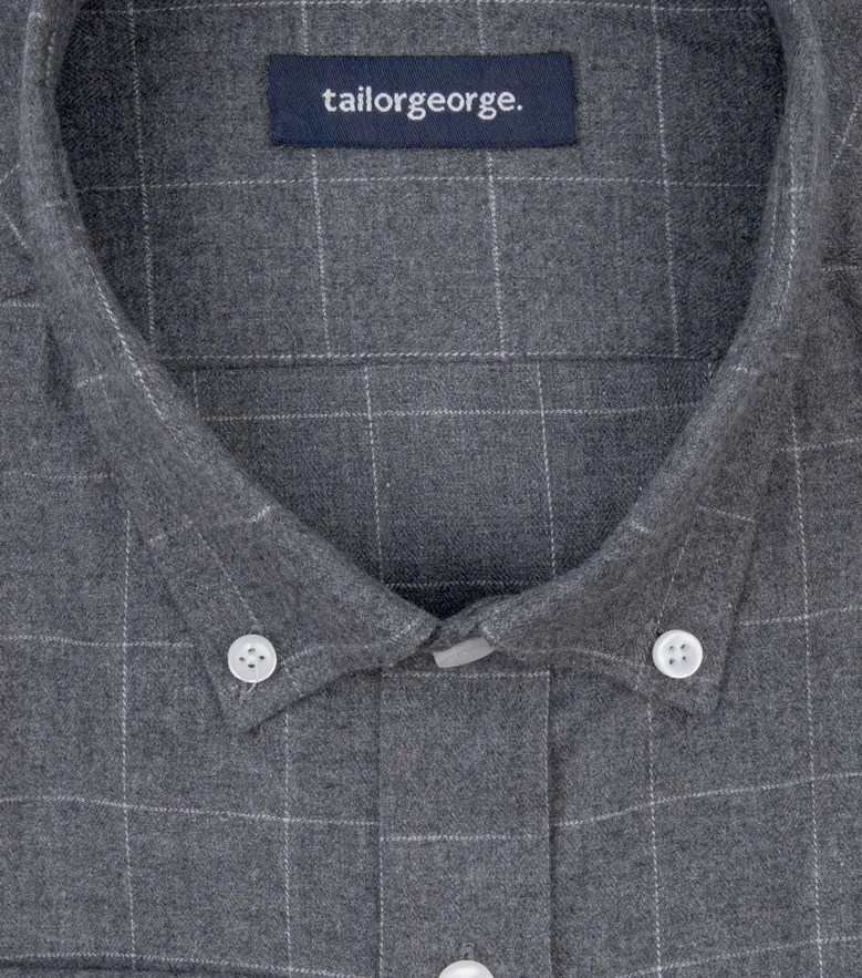 Easy-iron plain white poplin shirt