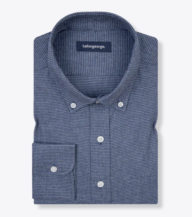 Easy-iron plain white poplin shirt