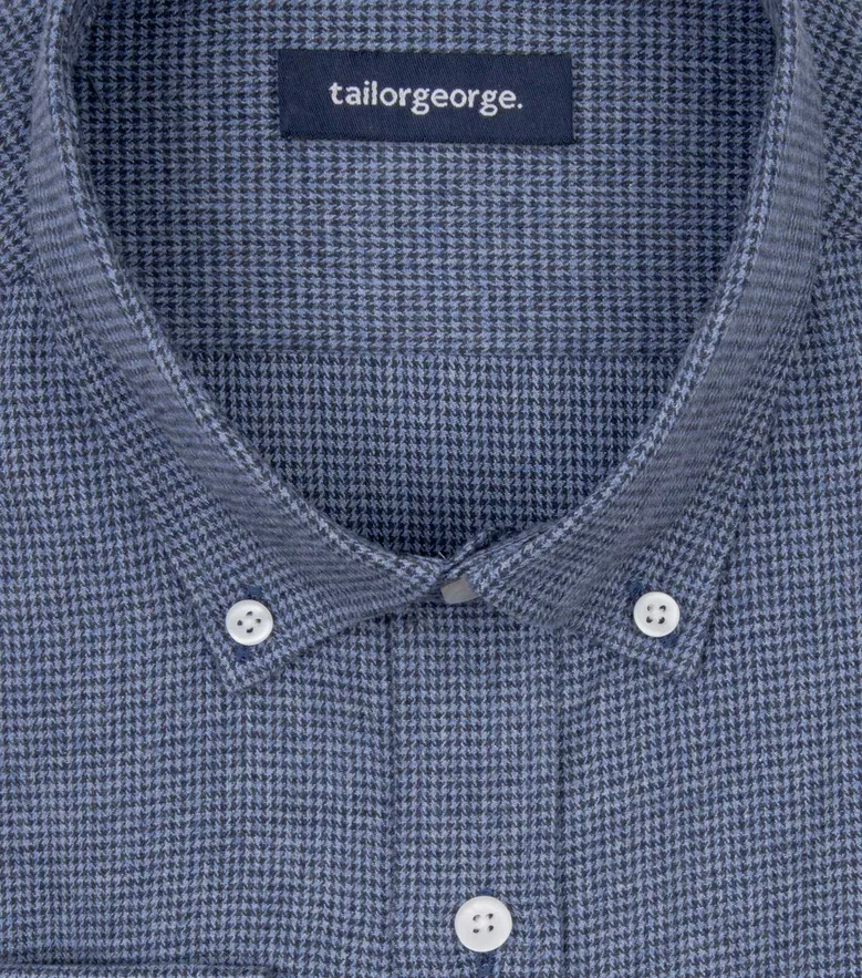 Easy-iron plain white poplin shirt