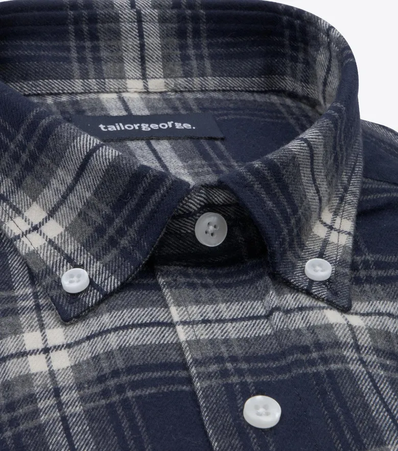 Easy-iron plain white poplin shirt