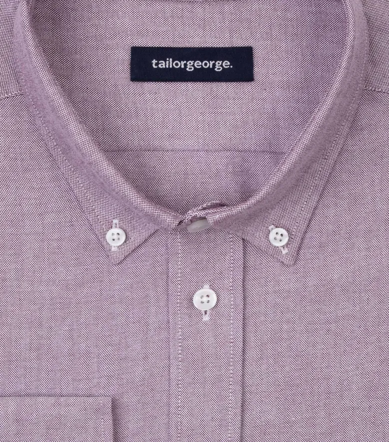Easy-iron plain white poplin shirt