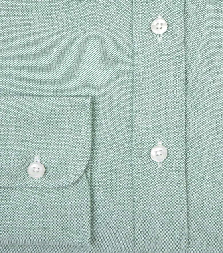 Easy-iron plain white poplin shirt