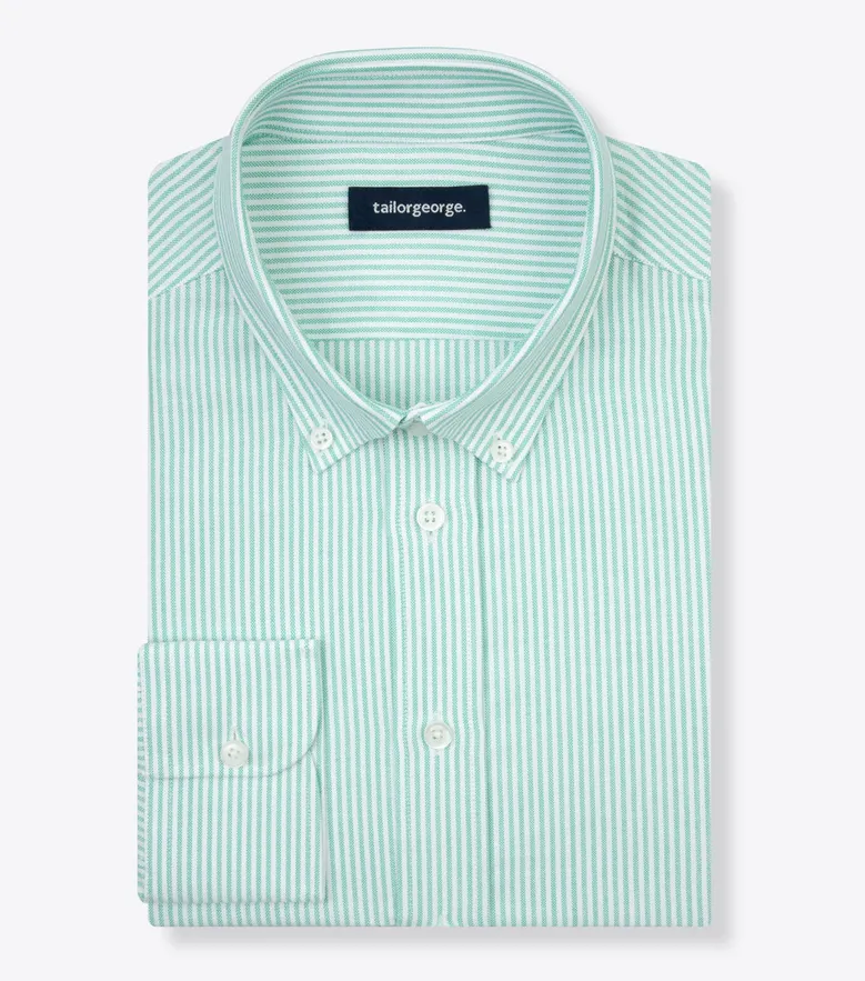 Easy-iron plain white poplin shirt