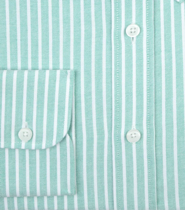 Easy-iron plain white poplin shirt