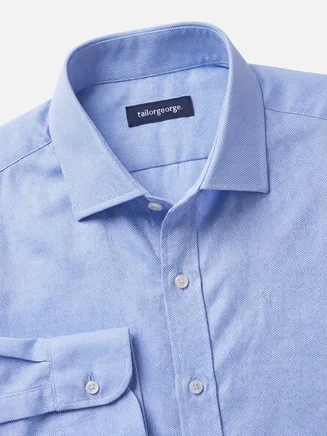 Easy-iron dobby shirt