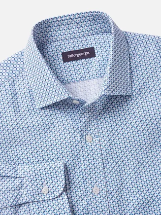 Printed poplin shirt