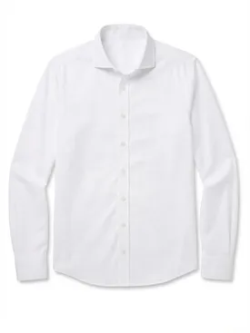 Plain white Oxford shirt