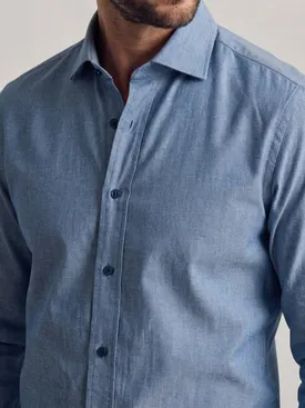 Indigo Blue Chambray Shirt