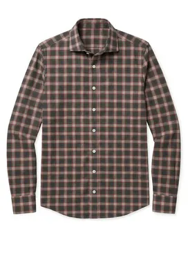 Green Checked Flannel Shirt