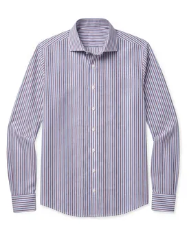 Blue Striped Poplin Shirt